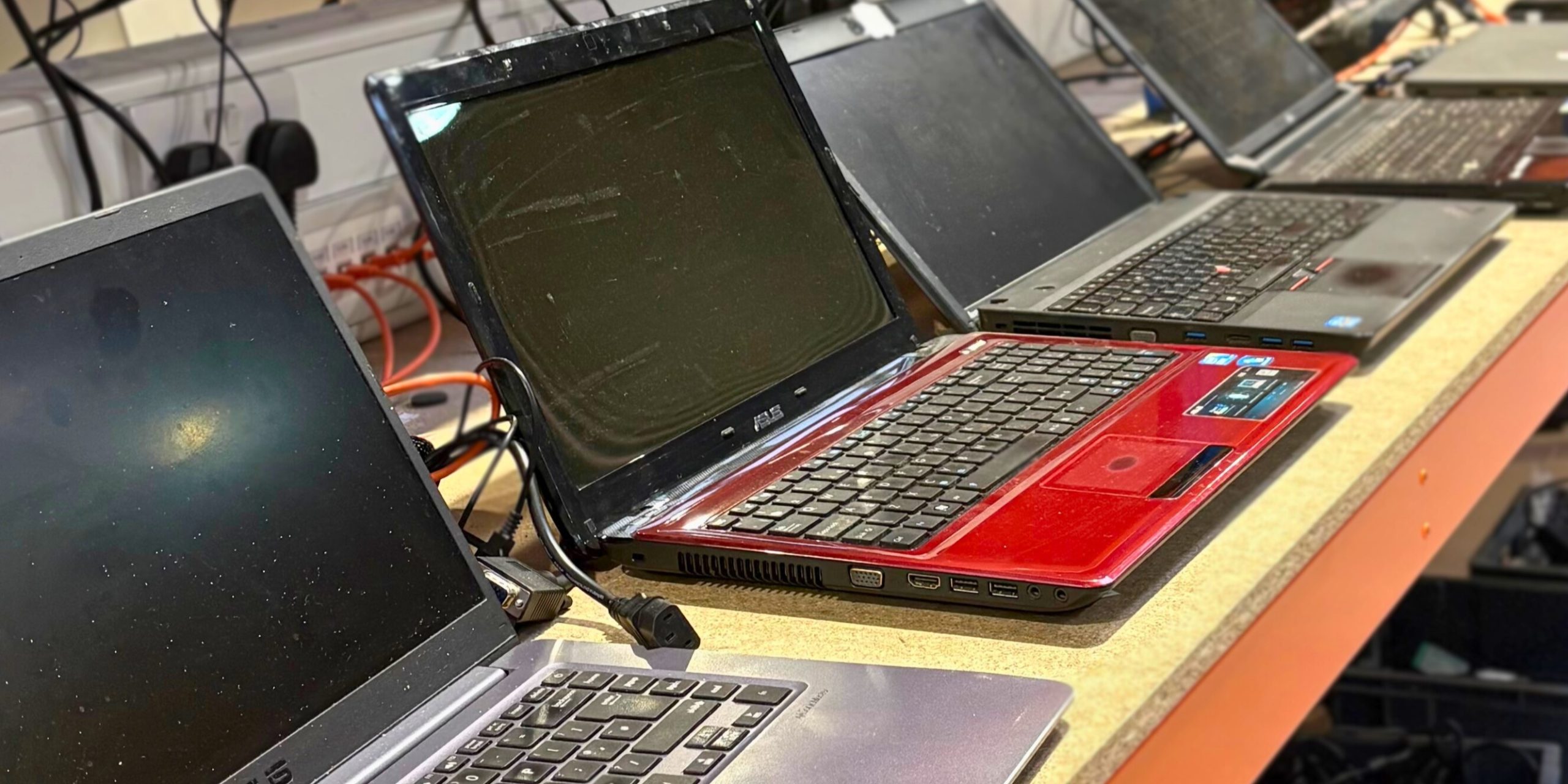 Understanding Cryptographic Erase - Gigacycle Retired IT assets awaiting secure data sanitisation and reuse processing.