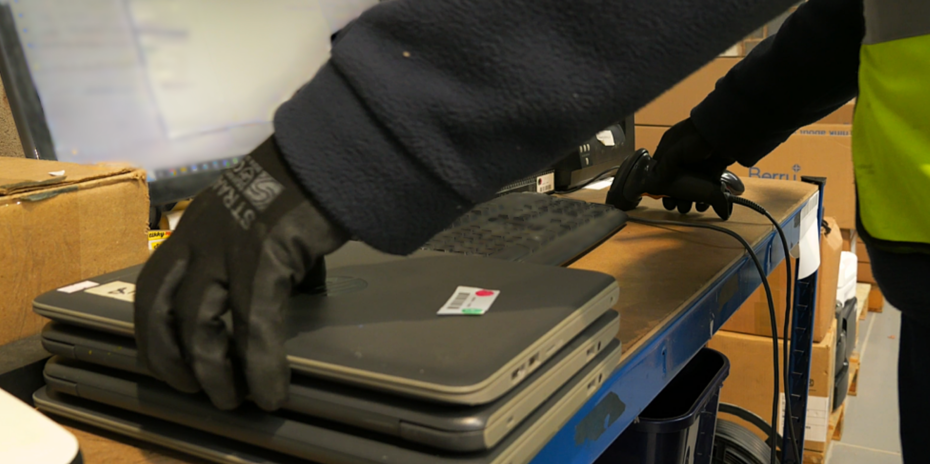 Verifying Secure Data Sanitisation - Gigacycle IT asset verification checks being completed before device reuse or redeployment.
